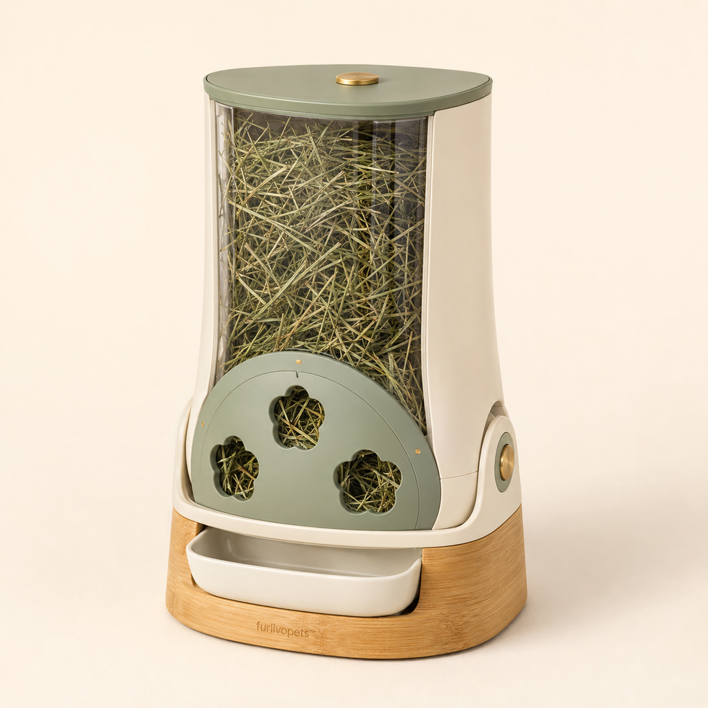 Furlivopets™ CloverFlow Smart Hay Feeder