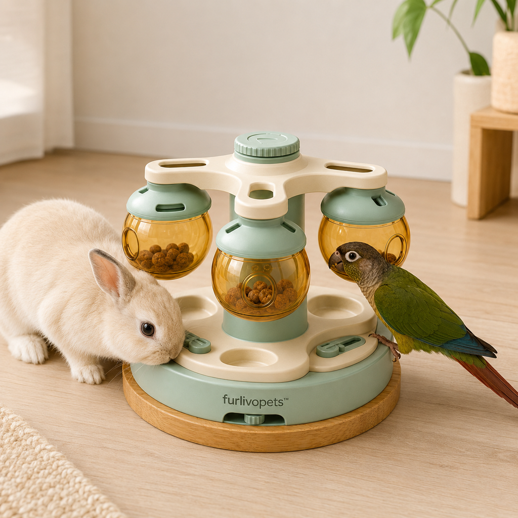 Furlivopets™ Spin & Seek Multi-Pet Foraging Carousel