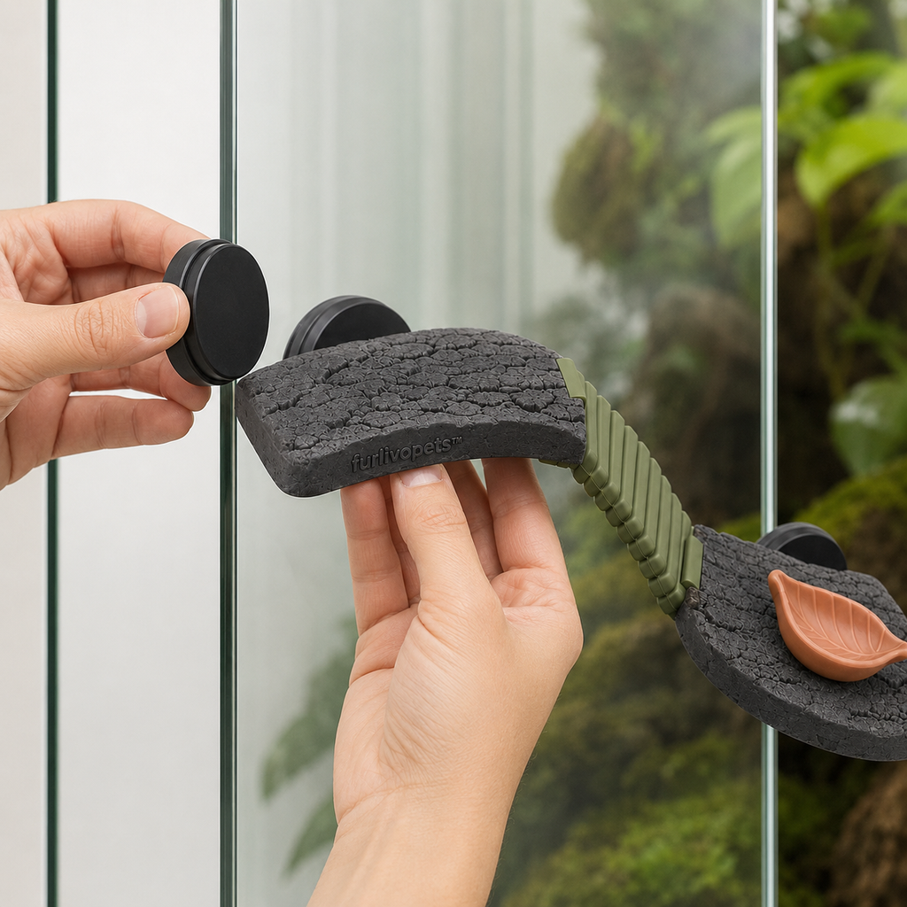 Furlivopets™ Canopy Trail Magnetic Reptile Climbing Ledge
