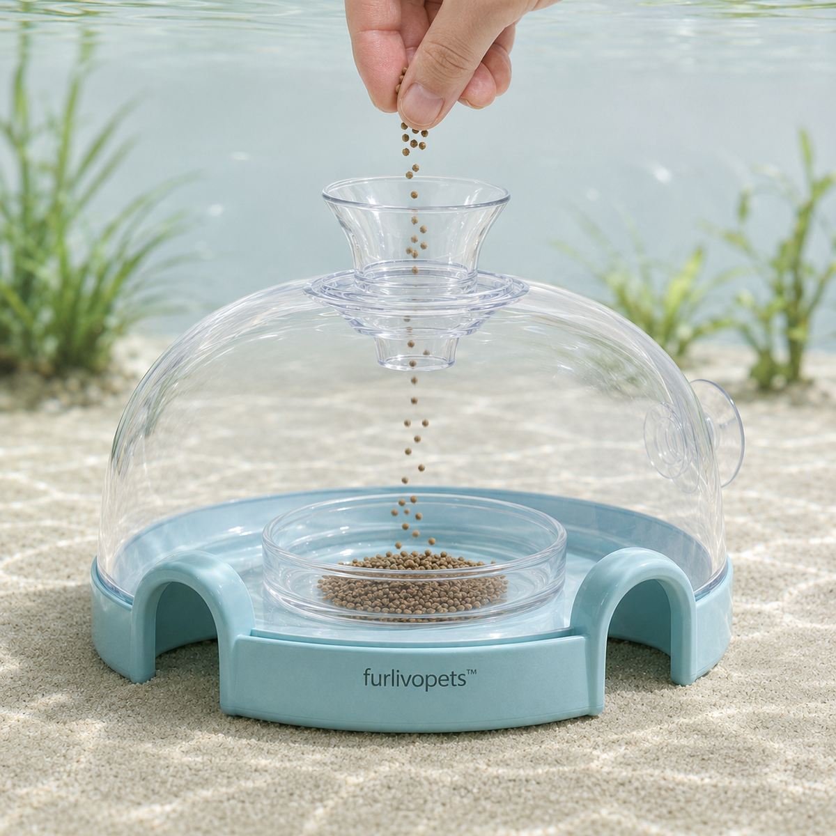 Furlivopets™ AquaView Shrimp Feeding Observatory