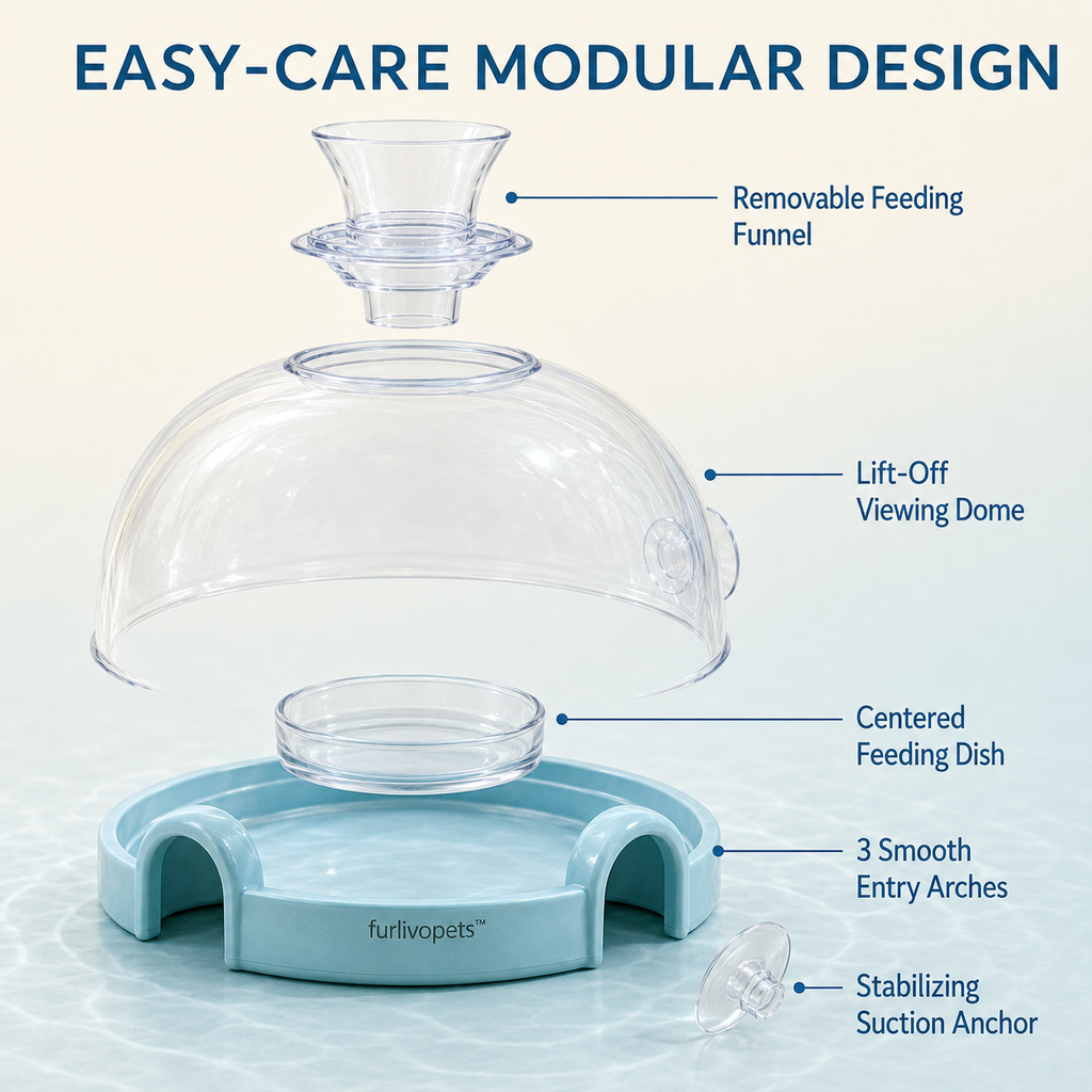Furlivopets™ AquaView Shrimp Feeding Observatory
