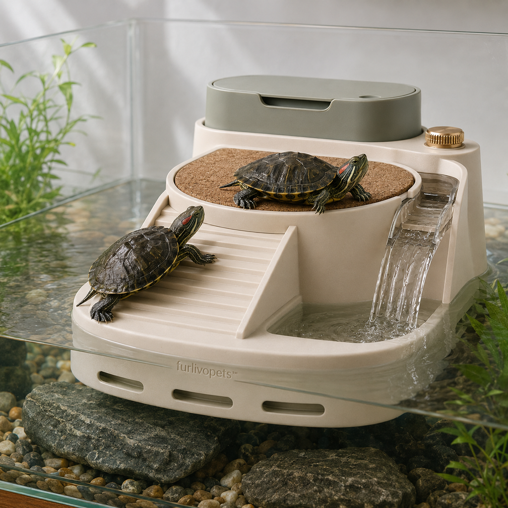 Furlivopets™ CascadeShell Basking Filter Isle