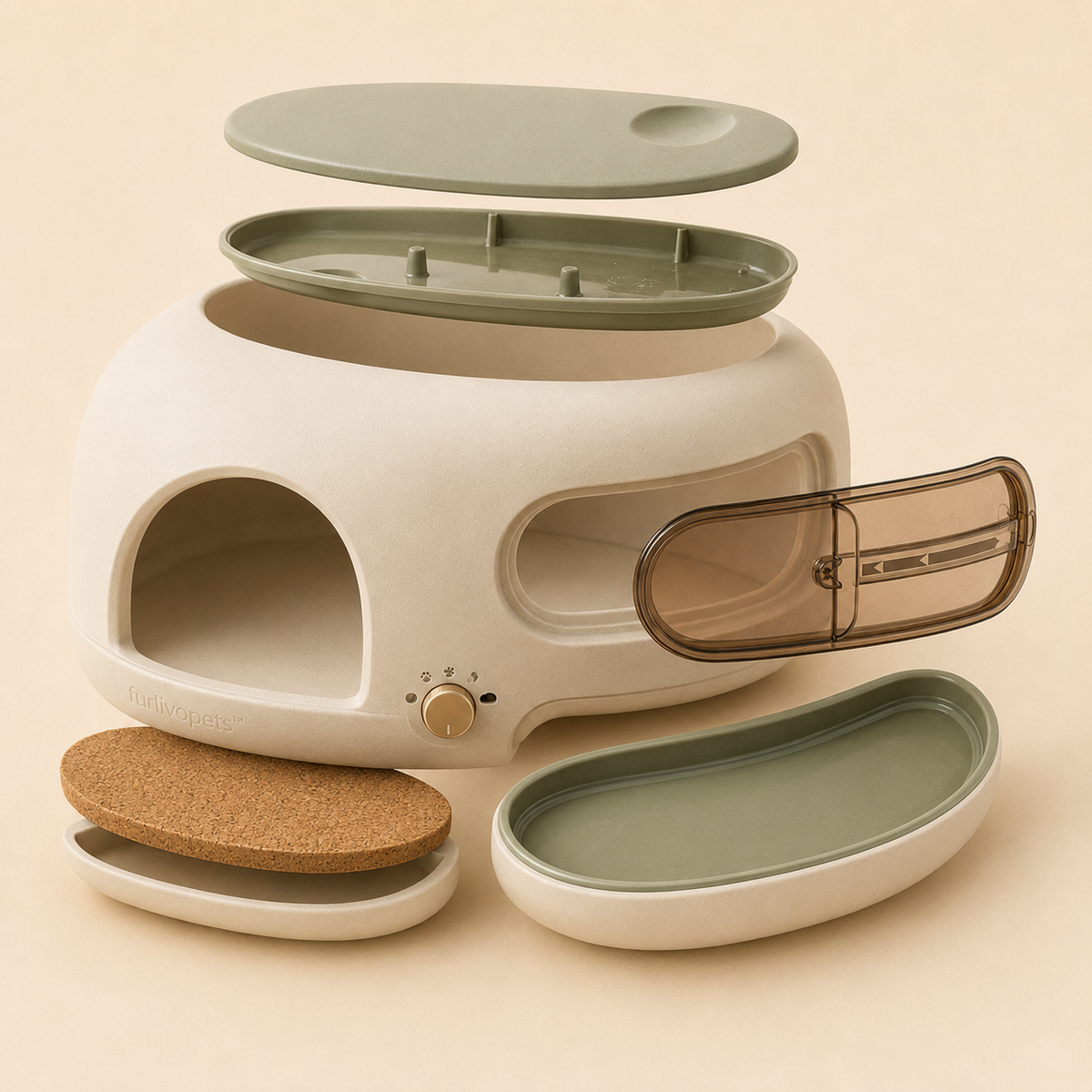 Furlivopets™ DewVault Humidity Hide Observatory
