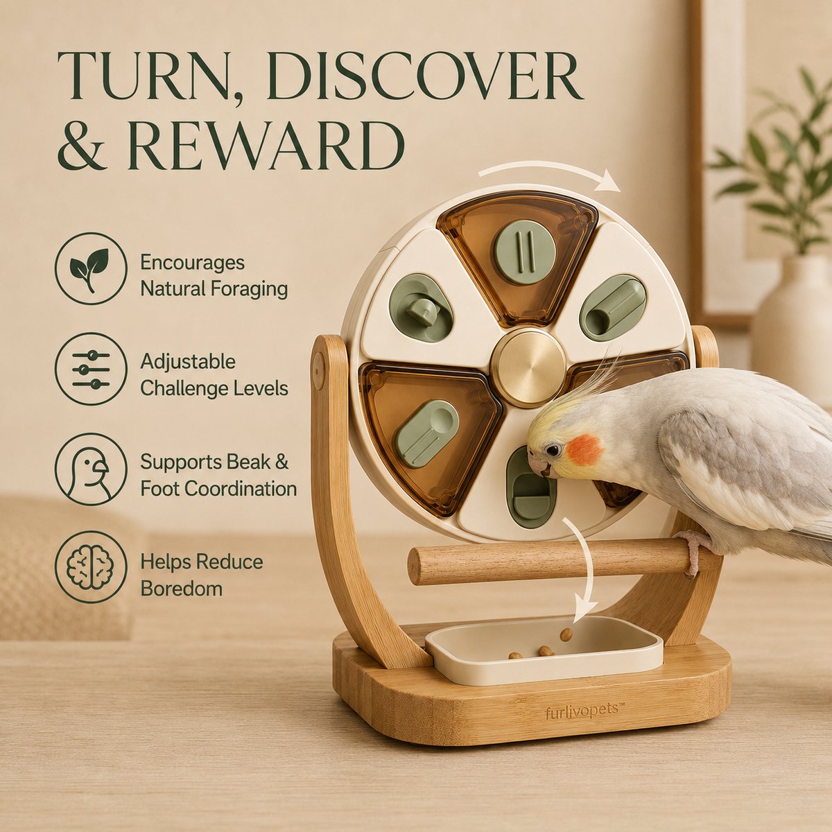 Furlivopets™ NutOrbit Puzzle Wheel