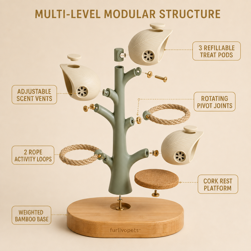 Furlivopets™ CanopyNest Foraging Tower